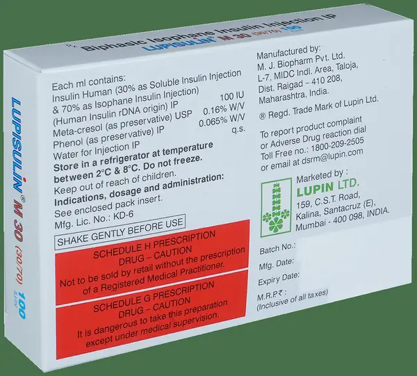 Lupisulin M 30 Injection 100IU/ml