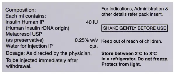 Lupisulin R 40IU/ml Solution for Injection
