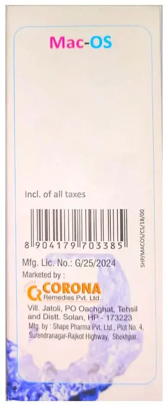 Mac OS 1000mg/10ml/20mg/10ml Suspension