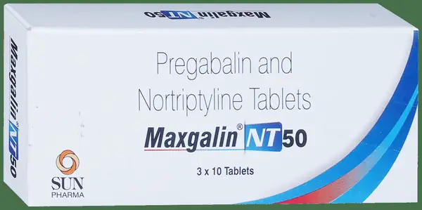 Maxgalin NT 50mg/10mg Tablet