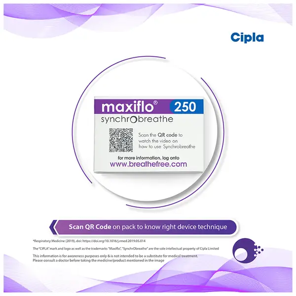 Maxiflo Synchrobreathe 6mcg/250mcg Inhaler