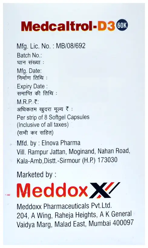 Medcaltrol-D3 60K Softgel Capsule