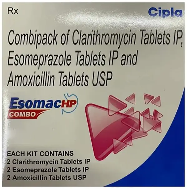 Esomac HP 750mg/500mg/40mg Combo Kit