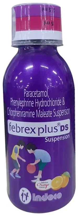 Febrex Plus DS Oral Suspension Delicious Orange