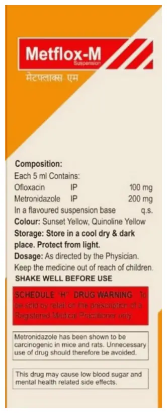Metflox-M Oral Suspension Delicious Mango