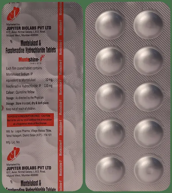 Monteshine F 10mg/120mg Tablet