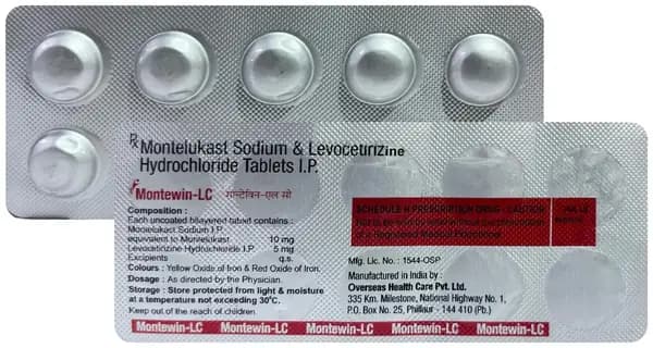Montewin LC 5mg/10mg Tablet