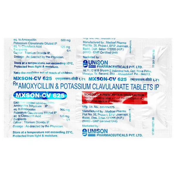 Mxson CV 500mg/125mg Tablet