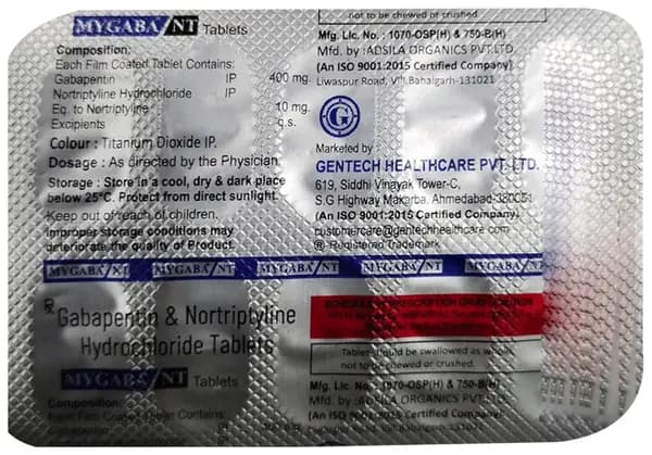 Mygaba NT 400mg/10mg Tablet