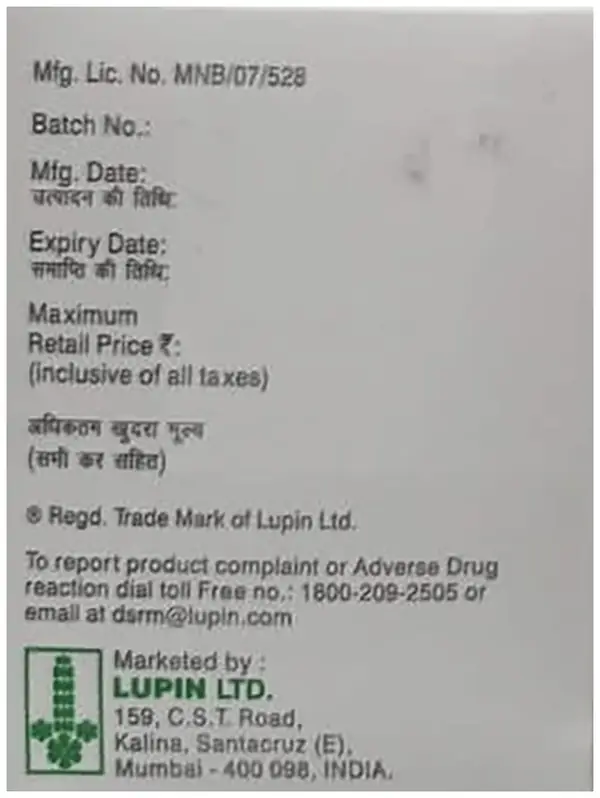 N Cin TZ 400mg/600mg Tablet