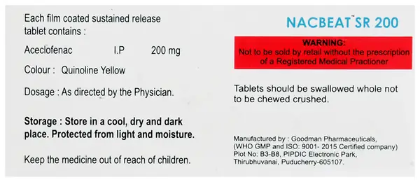 Nacbeat SR 200 Tablet