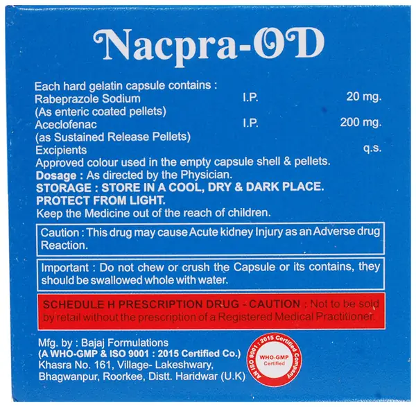 Nacpra OD 200mg/20mg Capsule SR