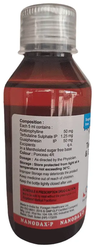 Nanodax-P Syrup Sugar Free