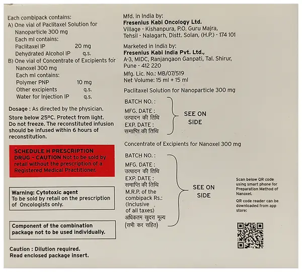 Nanoxel 300mg Injection