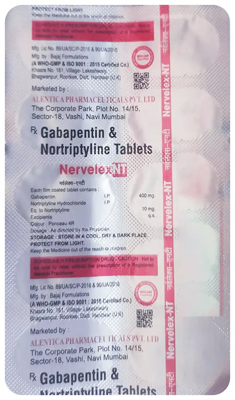 Nervelex NT 400mg/10mg Tablet