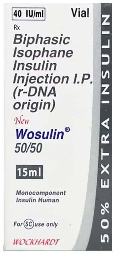 New Wosulin 50/50 Injection