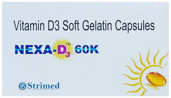 Nexa-D3 60K Soft Gelatin Capsule