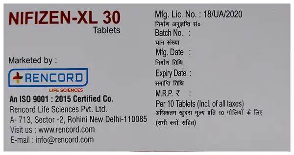 Nifizen-XL 30 Tablet