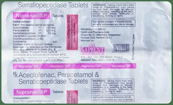 Nipranac SP 100mg/325mg/15mg Tablet