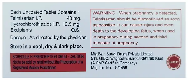 Nirsartan-H 40 Tablet