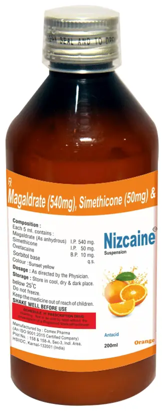 Nizcaine Gel Orange Sugar Free