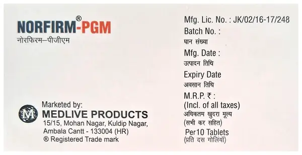 Norfirm-PGM Tablet