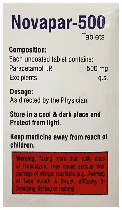 Novapar 500 Tablet