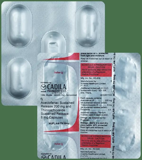 Nuflam-TH 8mg Capsule SR