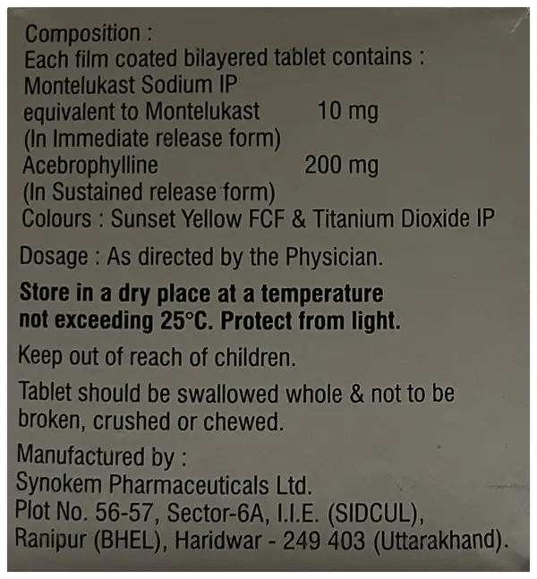 Nukast AB Tablet SR