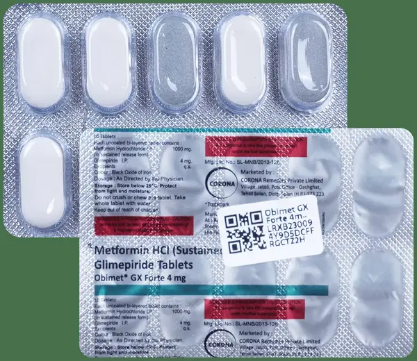 Obimet GX Forte 4mg Tablet SR
