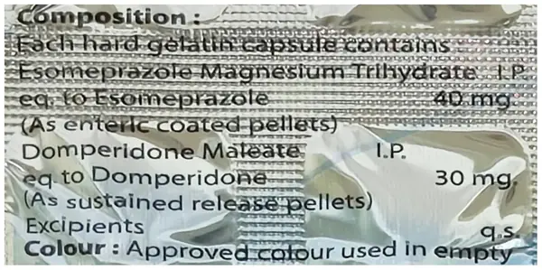 OD Esocover 30mg/40mg Capsule SR