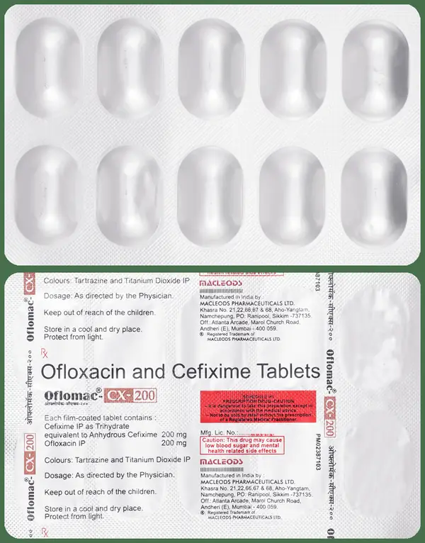 Oflomac CX 200 mg/200 mg Tablet
