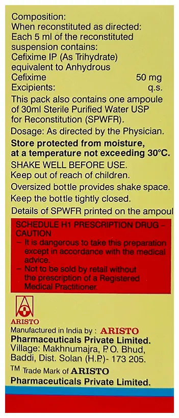Omnicef-O 50mg Oral Suspension