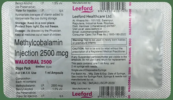 Walcobal 2500mcg Injection