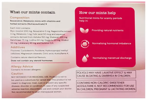 What You Need Scanty Periods Mints (120 Each)