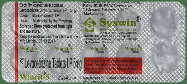 Wincit 5mg Tablet