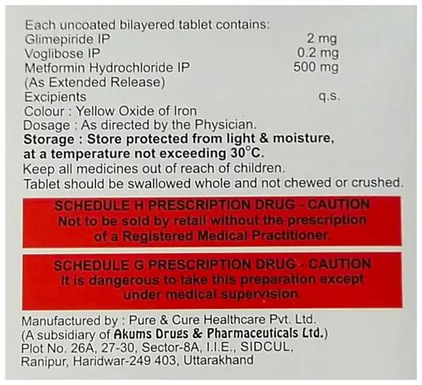 Xenoglim MV2 Tablet ER