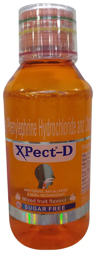 Xpect-D Syrup Mixed Fruit Sugar Free