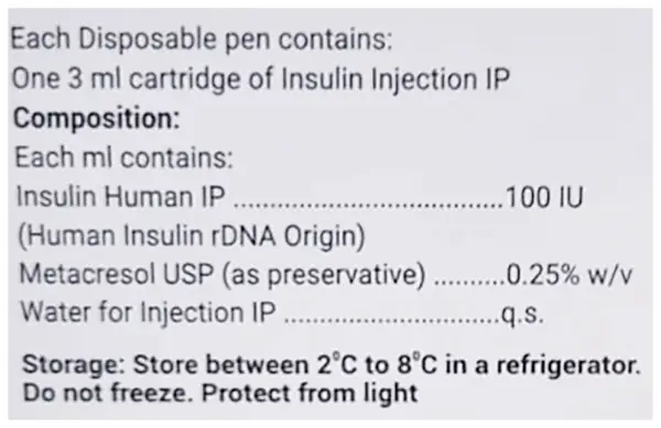 Xsulin R Eris1pen Injection