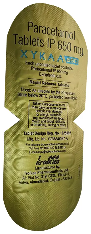 Xykaa Rapid 650 Tablet