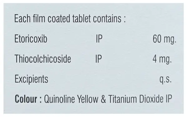 Zencoxia TH 60mg/4mg Tablet