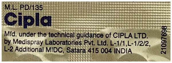 Ziprax 100mg Tablet DT