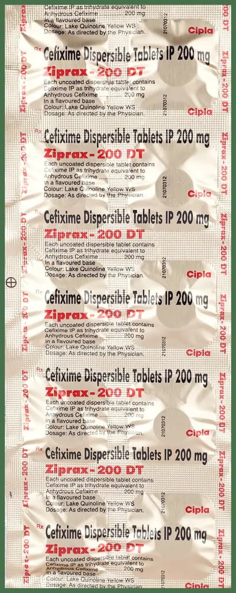 Ziprax 200 DT Tablet