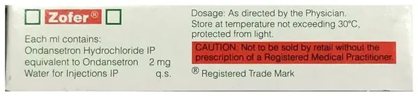 Zofer 2mg/ml Injection