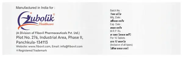 Zubogesic Sublingual tablet