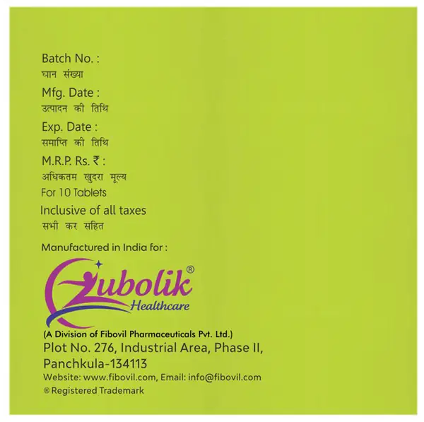 Zubomol Plus Tablet
