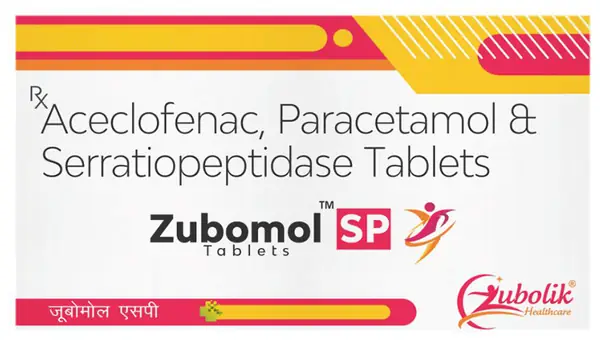 Zubomol SP 100mg/325mg/15mg Tablet