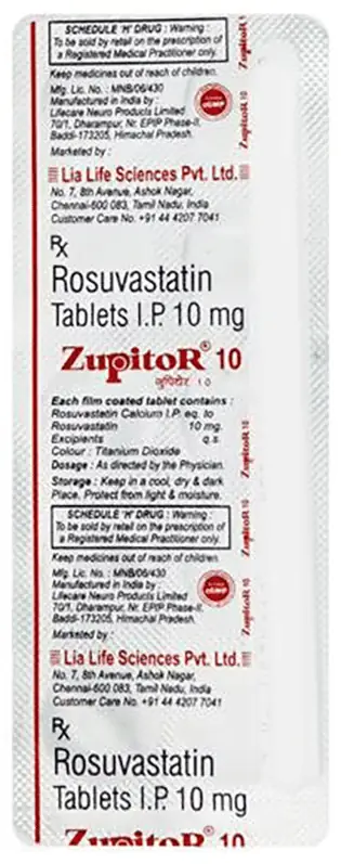 Zupitor 10mg Tablet