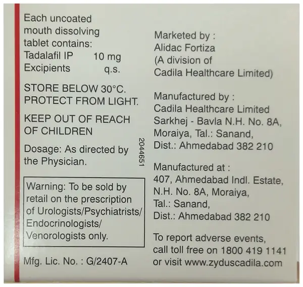 Zydalis MD 10 Tablet