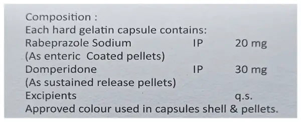 Zyrorab D 30mg/20mg Capsule SR